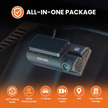 Road Angel Halo Guard 2K Auto KFZ Dashcam Kamera mit 140° Nachtsicht Parkmodus Heizsystem