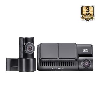 Road Angel Halo Guardian Dual 24/7 Dashcam Vorne und Hinten 2K mit Bildschirm