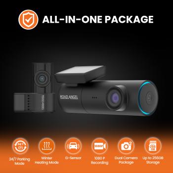Road Angel Halo Spark Dual Auto KFZ Dashcam vorne und hinten Full-HD Heizsystem Nachtsicht Parkmodus