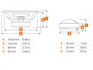 Preview: Hertz Uno K 165 Lautsprecher 16,5 cm Kompo kfz-spezifisch mit Einbauzubehör Preview: Hertz Uno K 165 Lautsprecher