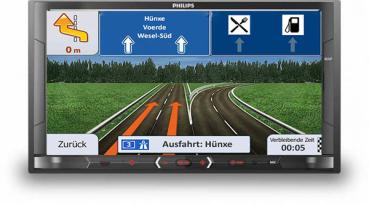 Philips CE600N 2-DIN Navigation mit Bluetooth USB AUX-IN