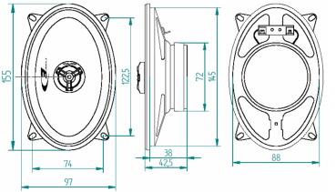 Preview: Alpine SXE4625 Lautsprecher 4x6" Koax Preview: Alpine SXE4625 Lautsprecher