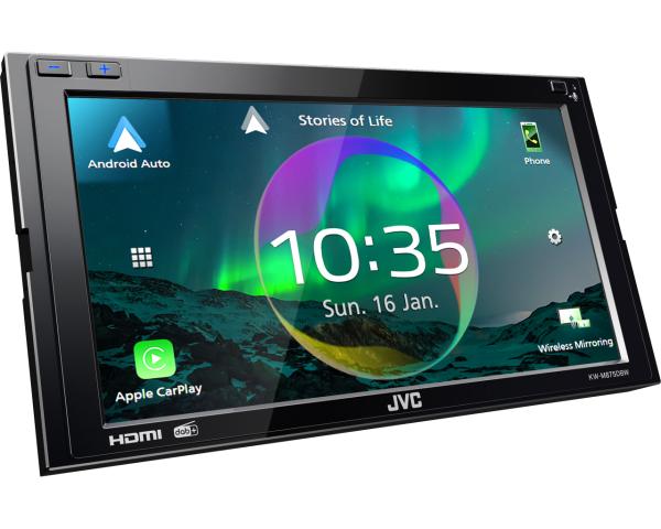 JVC KW-M875DBW 2-DIN Autoradio WiFi Apple CarPlay Android Auto DAB+