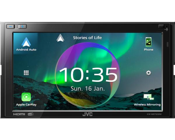 JVC KW-M875DBW 2-DIN Autoradio WiFi Apple CarPlay Android Auto DAB+