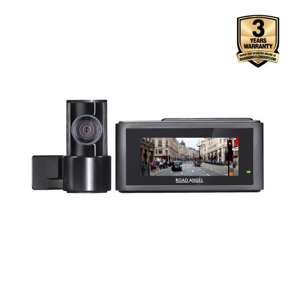 Road Angel Halo Guardian Dual 24/7 Auto Dashcam Vorne und Hinten 2K mit Bildschirm