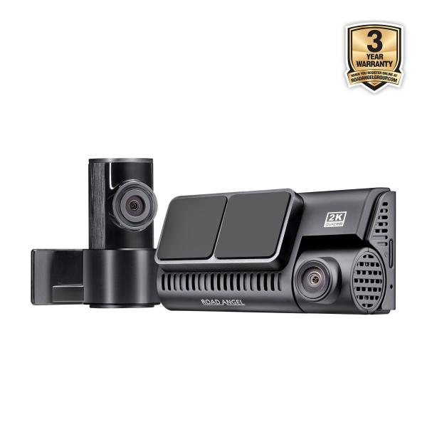 Road Angel Halo Guardian Dual 24/7 Auto Dashcam Vorne und Hinten 2K mit Bildschirm